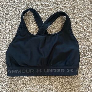 Under Armour Black Cross-Back Sports Bra
